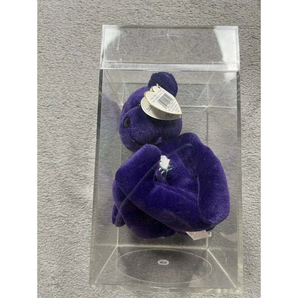TY Beanie Baby Princess Bear Diana Rare With Case Tags Vintage